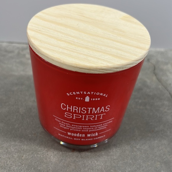 Scentsational Other - Scentsational Christmas Spirit Candle Glass Jar 11 Oz New WoodWick Holiday